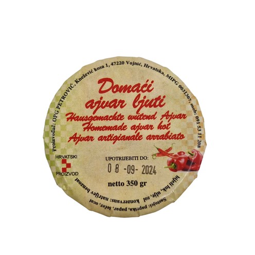 Domaći ajvar ljuti 350 g