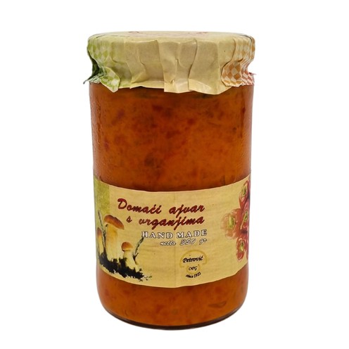 Hausgemachter Ajvar mit Steinpilzen 350 g