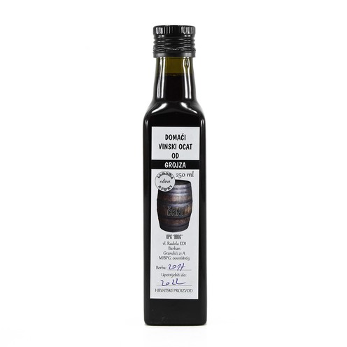 Domaći crni vinski ocat 0,25 l