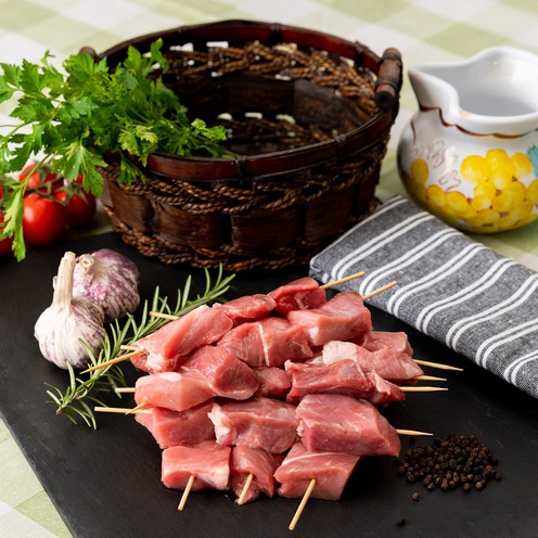 Schweinespieße für 4 Personen (800 g)
