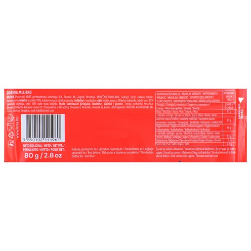 Dorina Milchschokolade 80 g