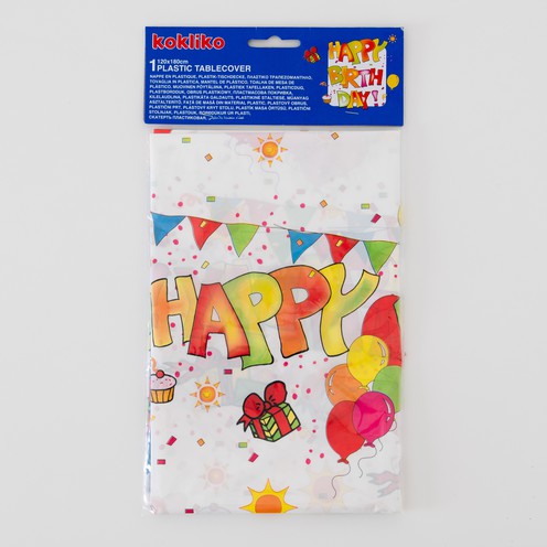 Tischdecke Happy Birthday 120x180 cm
