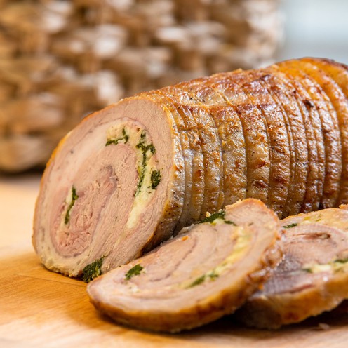 Pečena teleća rolada sa sirom i špinatom za 4 osobe (1,8 kg)