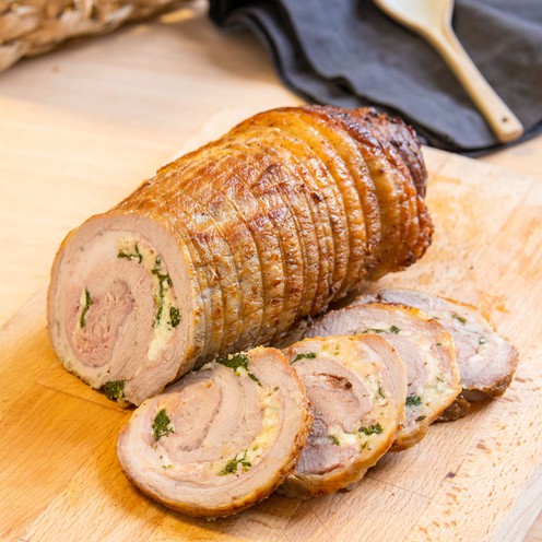 Pečena teleća rolada sa sirom i špinatom za 4 osobe (1,8 kg)