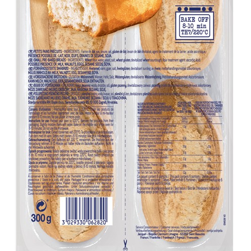 Vorgebackenes Gebäck 300 g
