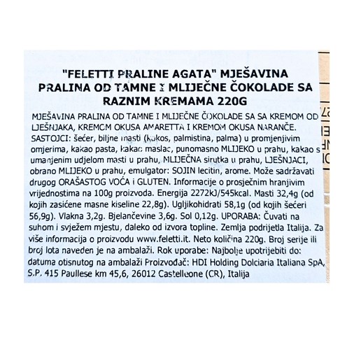 Pralines Agata Feletti 220 g