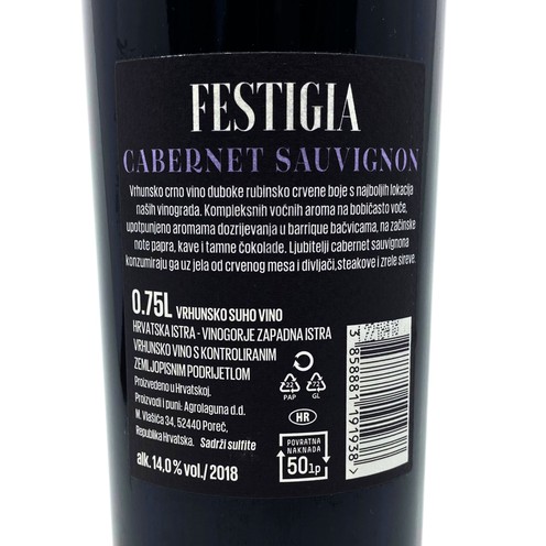 Cabernet Sauvignon Festigia 2018 Vina Laguna 0,75 l