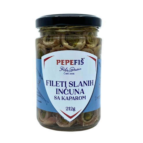 Fileti slanih inćuna sa kaparima Pepefiš 212 ml