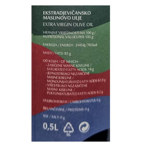 Flora maslinovo ulje Punta Mulin 0,5 l