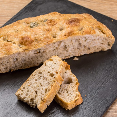 Focaccia mit Oliven (700 g)