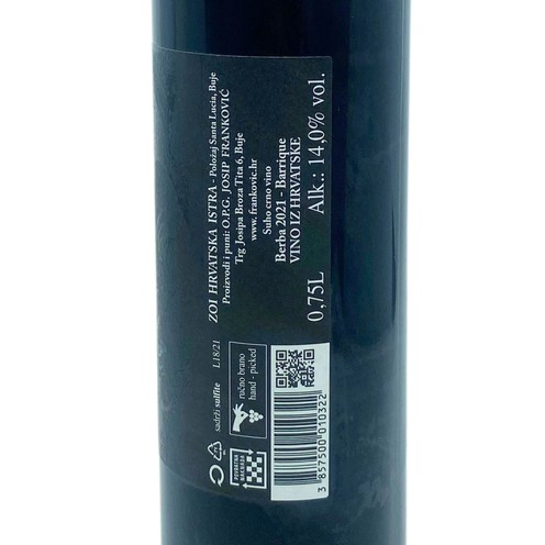 Cabernet Sauvignon Barrique 2021 Franković 0,75 l