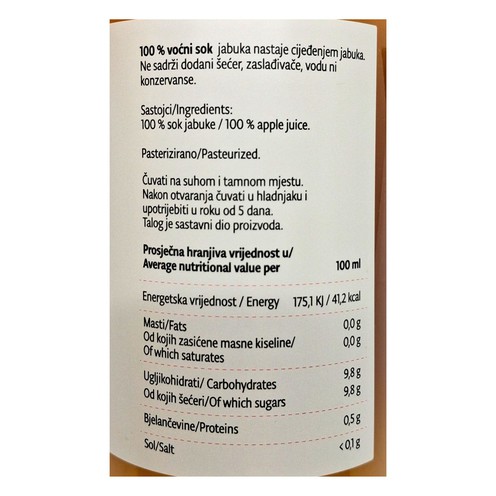 100% Apfelsaft Fruitlab 0,75 l