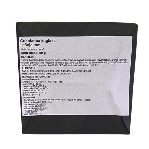 Chocolate ball Hazelnut Gifterija 70 g