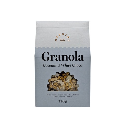 Granola Kokosnuss&weiße Schokolade Morgen lab 350