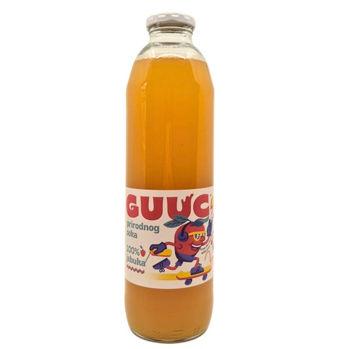 Natural juice 100% apple GUUC 1 l