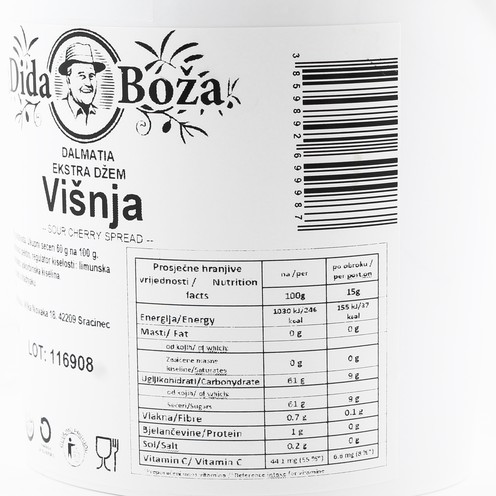 Dida Boža Extra jam cherry 1,5 kg