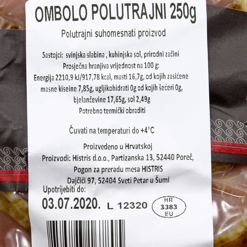 Semi-durable ombolo 250 g