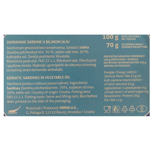 Hook&Cook Sardinen Pflanzenöl 100 g