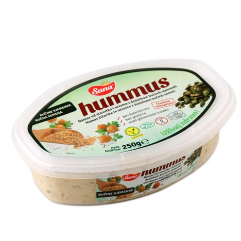 Hummus namaz od slanutka i sezama s dodatkom bučinih sjemenki 250g