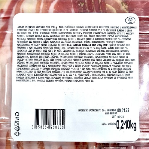 Istarski mix narezak 210 g