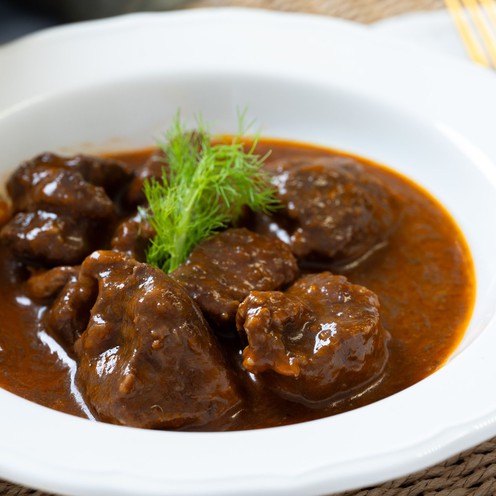 Lammragout („Žgvacet“) für 1 Person (250 g)