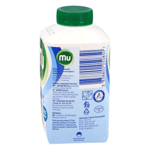 Lactose-free liquid yogurt Mu 0.5 l
