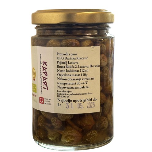 Capers in homemade vinegar 212 ml
