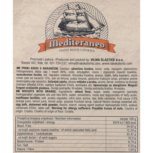 Cookie Island - Kekse mit Orange 200 g