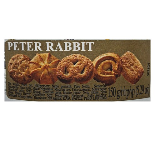 Keksi s maslacem u limenoj kutiji Peter Rabbit 150 g