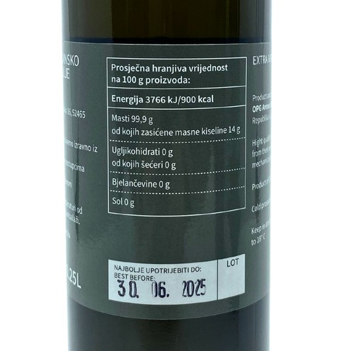 Extra virgin olive oil C&P Kleno 0,25 l