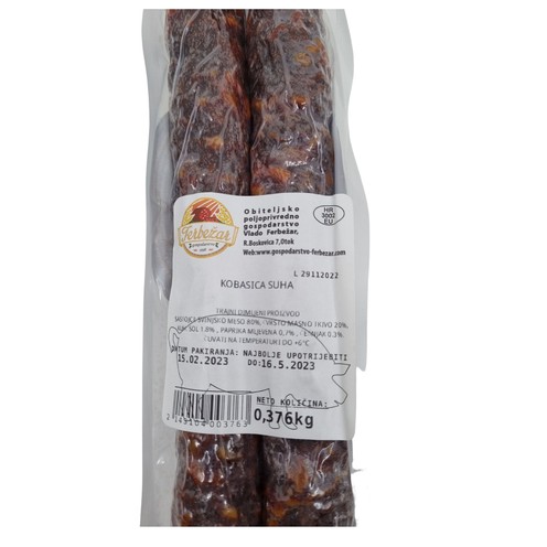 Suha slavonska kobasica cca 370 g