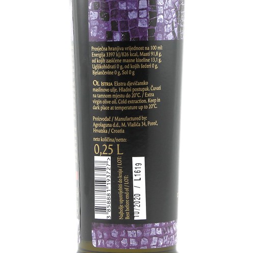 Ol Istria Leccino extra virgin olive oil 0,25 l
