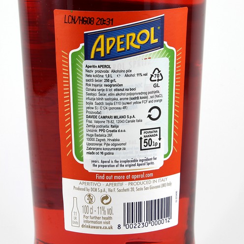 Aperol Liqueur 1 l