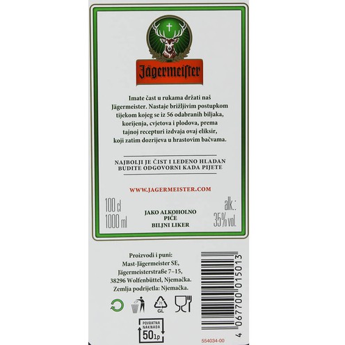 Jägermeister Likör 1 l