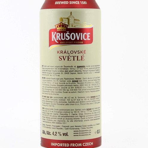 Pivo Krušovice 0,5 l