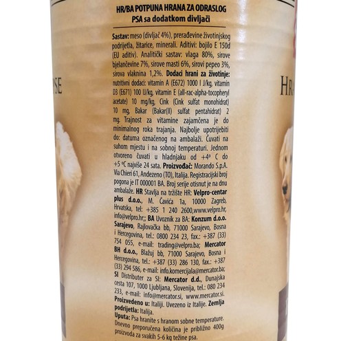 Rial dog food game meat 1,25 kg