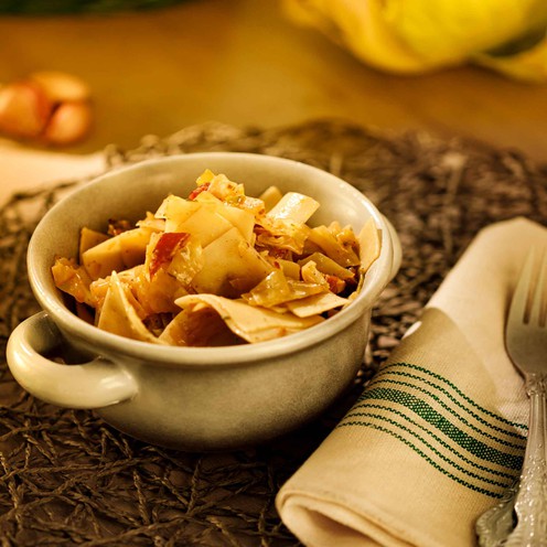 Pasta with Stewed Cabbage for 1 Person (250 g)