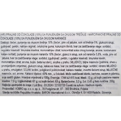 Čokoladne praline u kućici 200 g