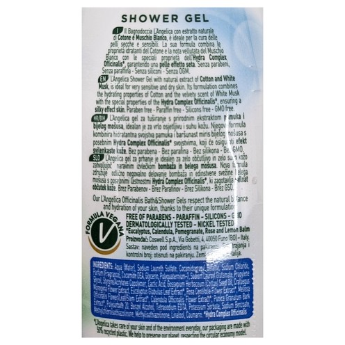 L'Angelica Cotton and White Musk Shower Gel 250 ml