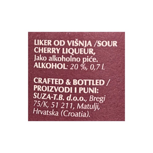 Liker od višnje 0,7 l