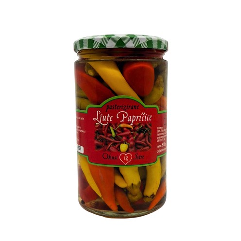 Ljute papričice pasterizirane 650 g