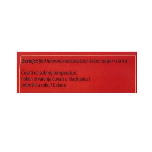 Scharfe Peperoni OPG Zajc 680 g