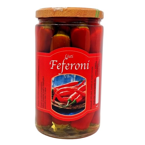 Scharfe Peperoni OPG Zajc 680 g
