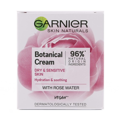 Garnier Skin Naturals Botanical krema s ružinom vodicom za suhu i osjetljivu kožu 50 ml