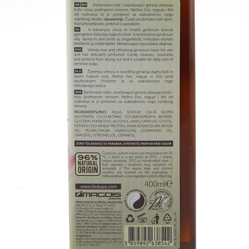 Rose & Geranie 3 in 1 Duschgel 400 ml