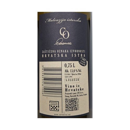 Malvazija 2025 Coronica 0,75 l