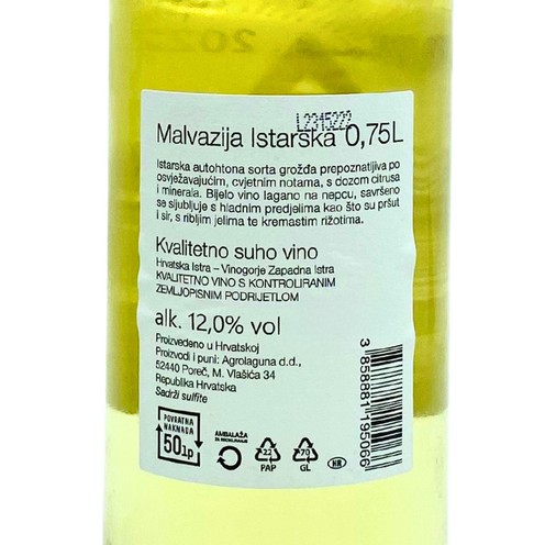 Malvazija 2023 Agrolaguna für Valamar 0,75 l