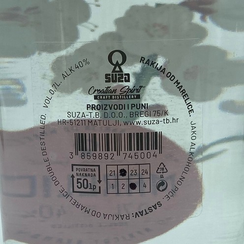 Rakija Marelica 0,7 l