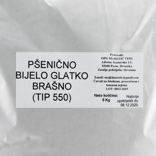 Pšenično bijelo brašno glatko (tip 550) 5 kg