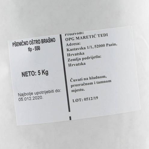 Pšenično brašno oštro tip 550 5 kg